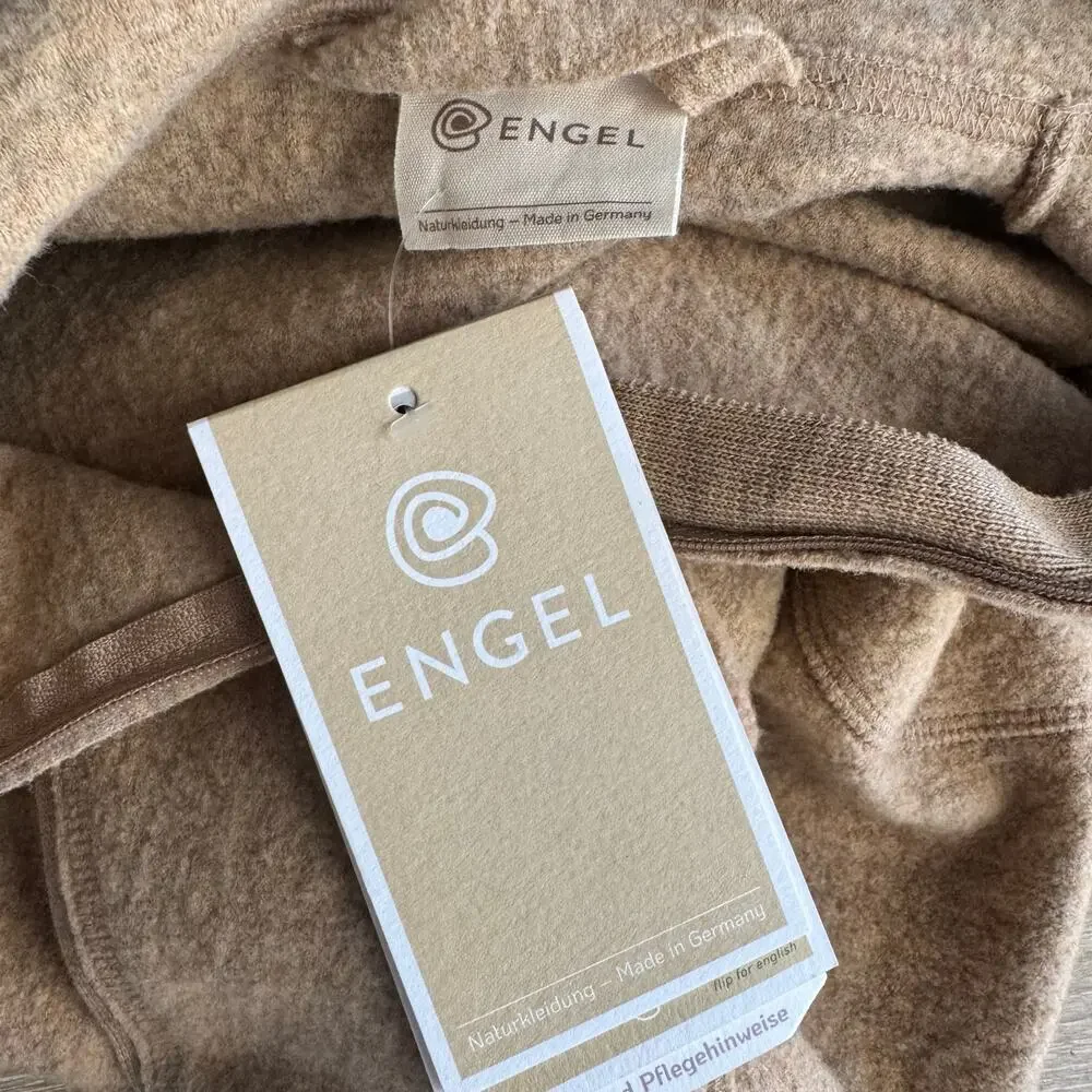 Engel Virgin Wool Fleece Hooded Overall Camel 2-4Y Toddler NWT